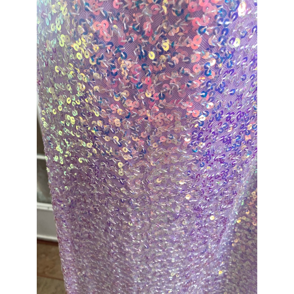 Women's FAERIESTY Gown 4XL Purple Sequin - Picture 3 of 10